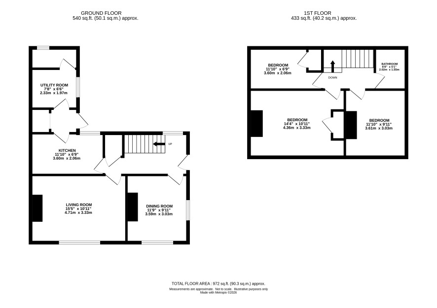 16 Church Lane, Barford, Norwich floorplan