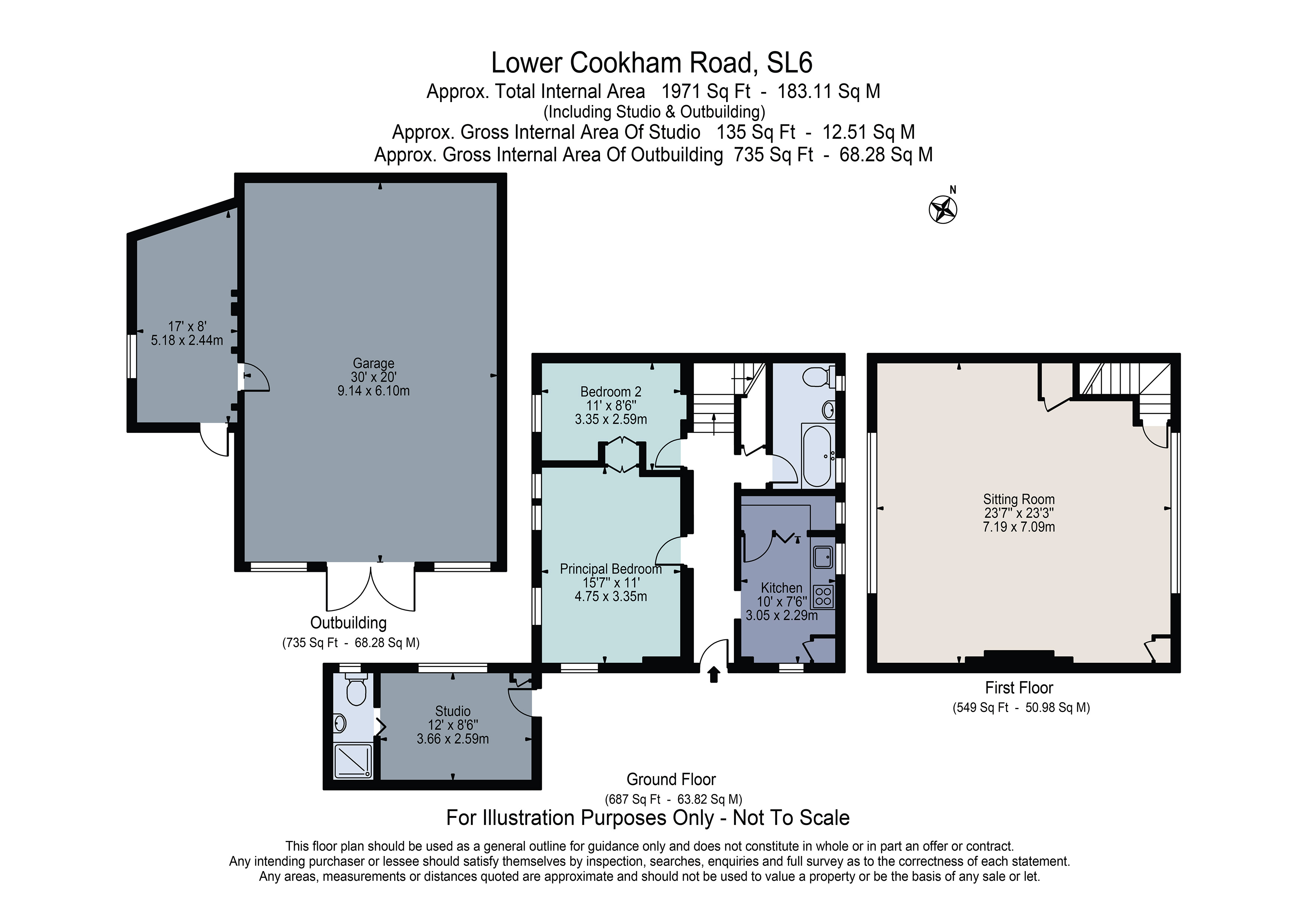 South Wing Of The Georgian House, 40, Lower Cookham Road, Berkshire floorplan