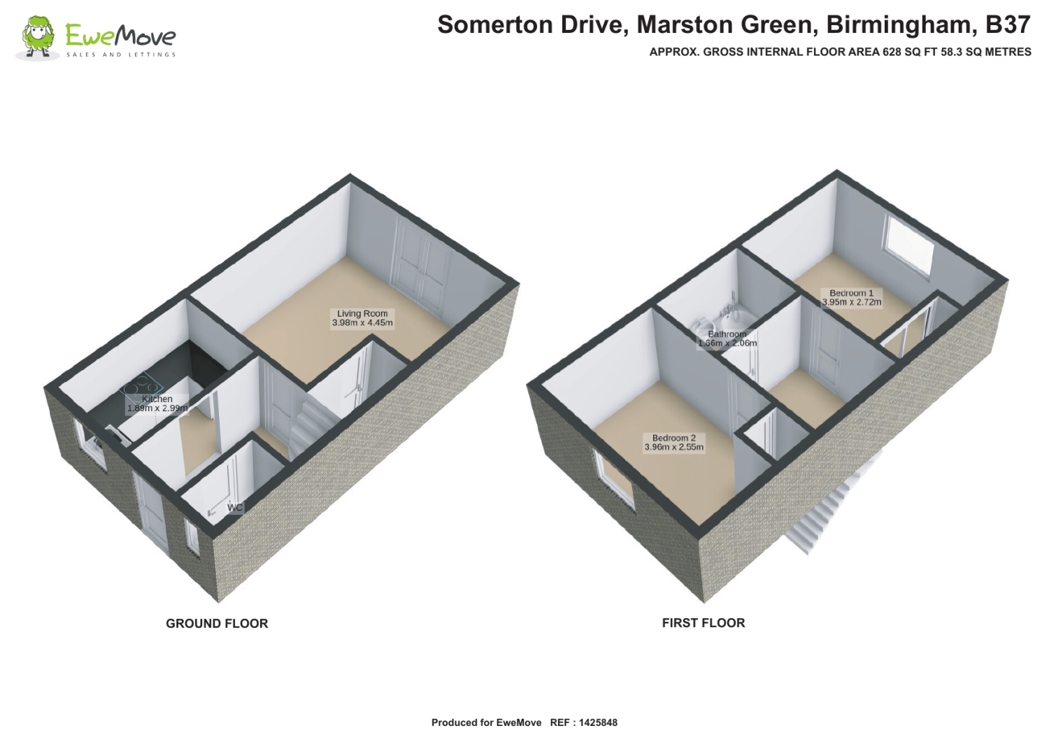 12, Somerton Drive, Birmingham floorplan