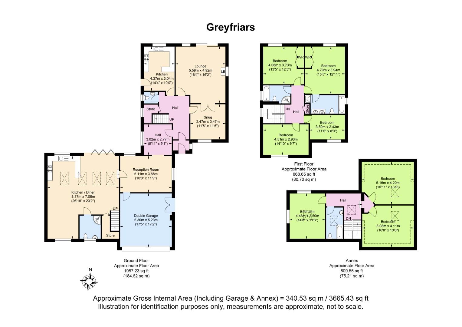 4, Greyfriars Close, Hove floorplan