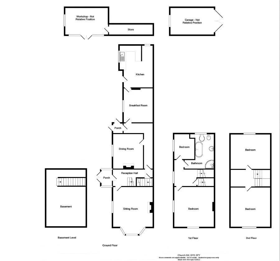 Wohelo, 18, Church Hill, Brierley Hill floorplan