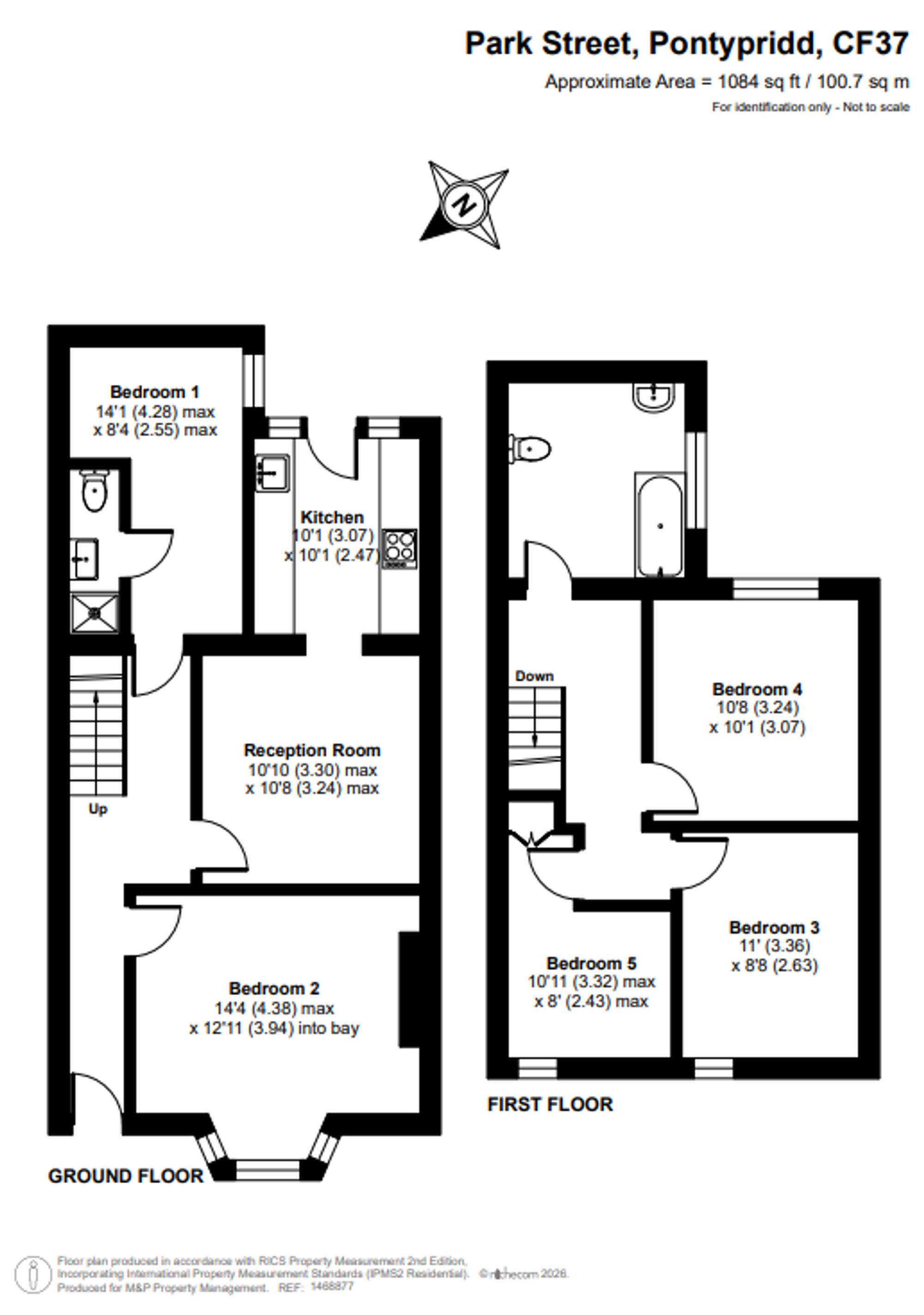 48 Park Street, Pontypridd floorplan