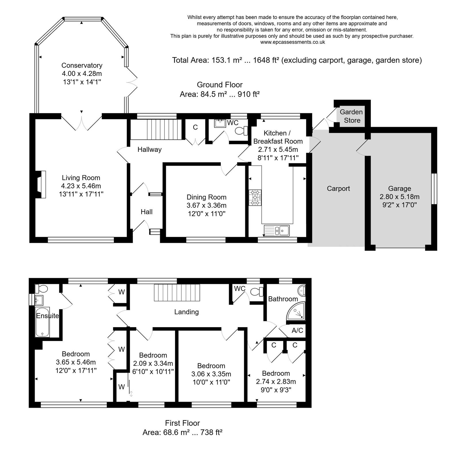 12, Woodland Grove, Bath floorplan
