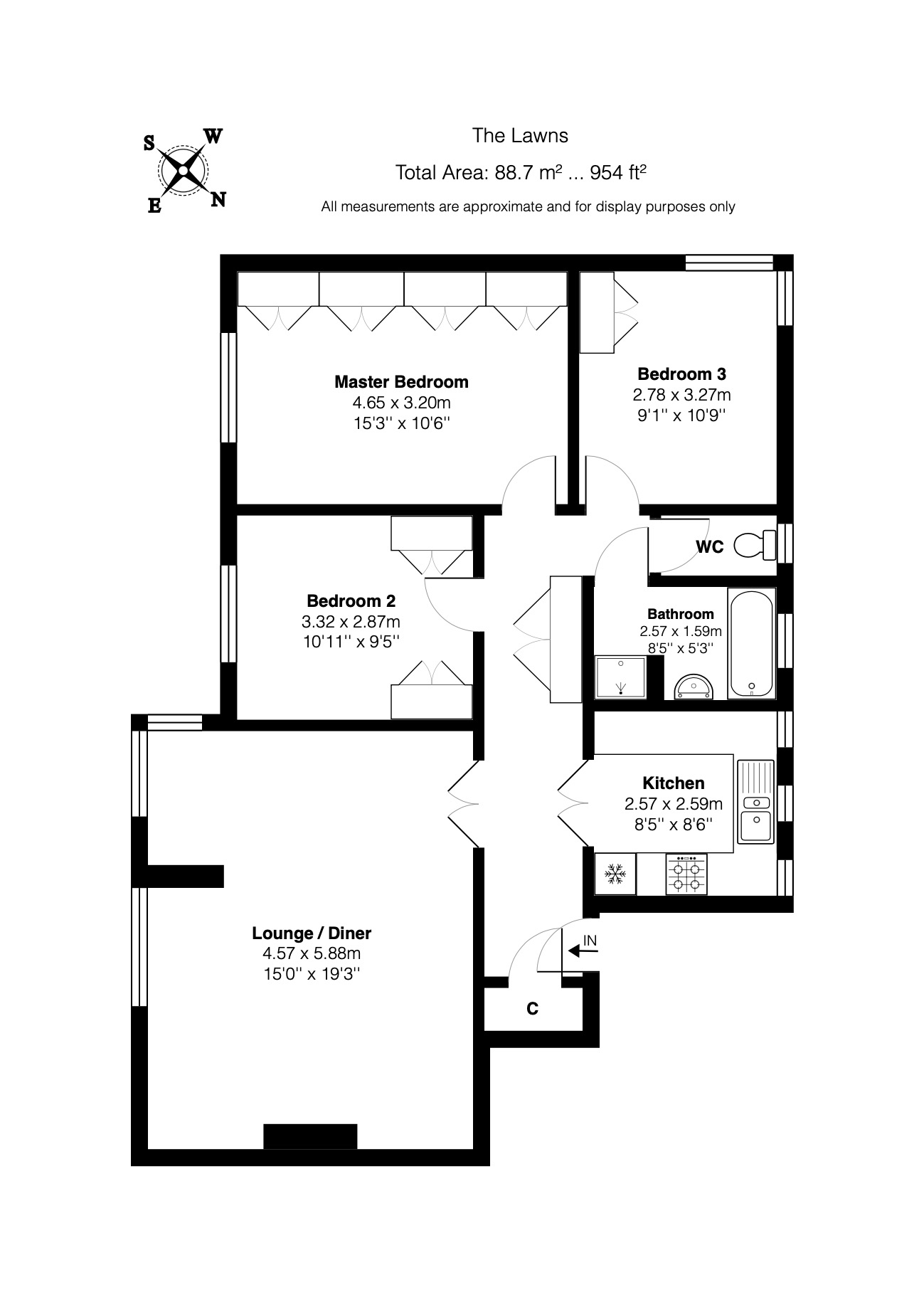47 The Lawns, Lee Terrace, London floorplan
