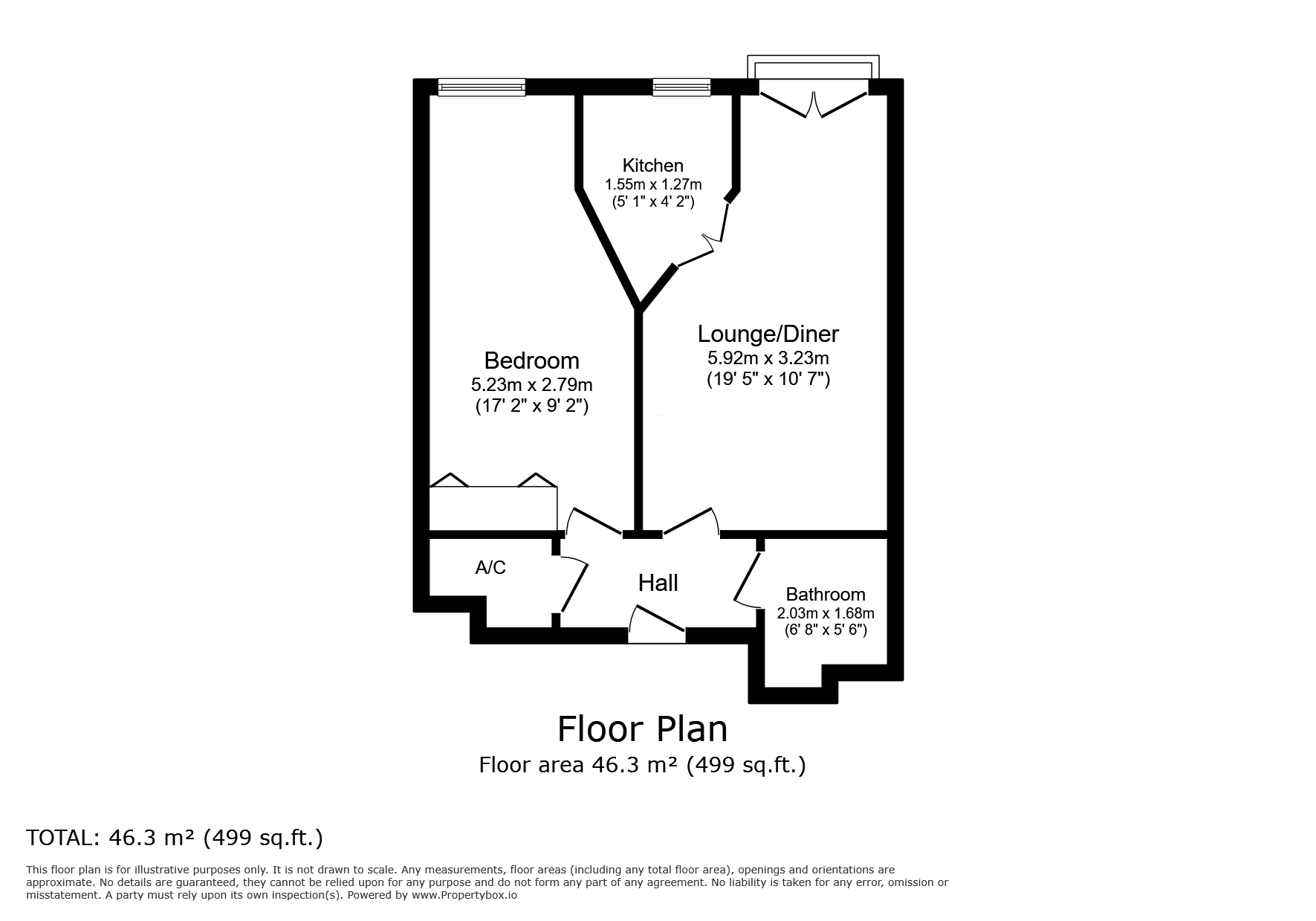 Union Street, Chester, Cheshire, CH1 floorplan