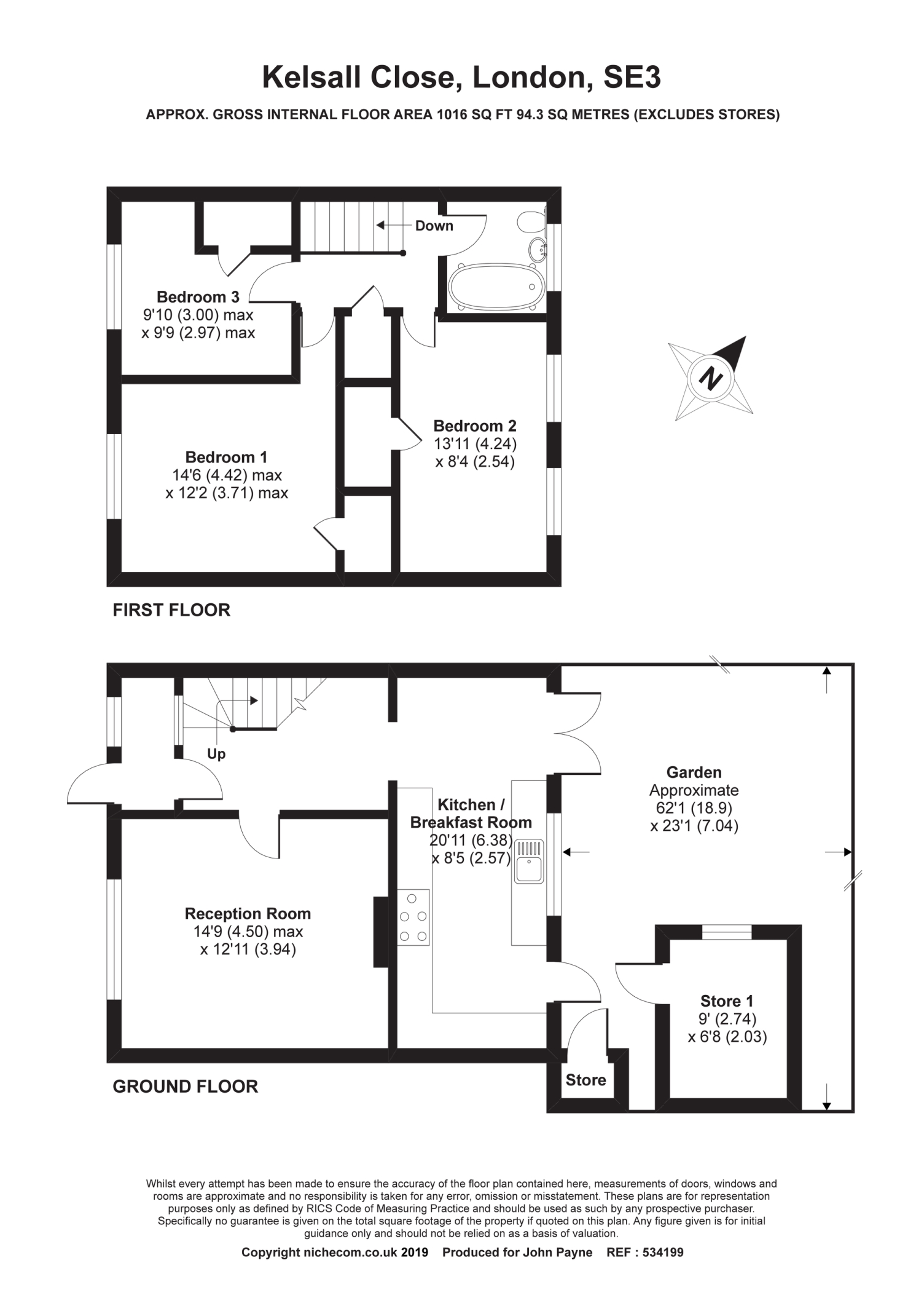 6, Kelsall Close, London floorplan
