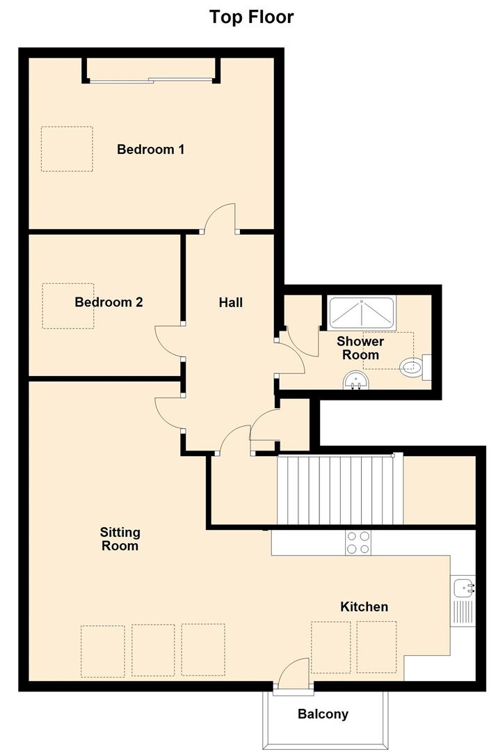 Flat 4 Chapel Lodge, Beatrice Avenue, Shanklin floorplan