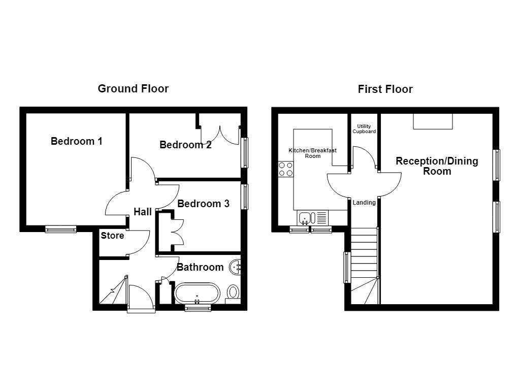 Grooms Cottage, Princess Mews, Princess Street, Whalley floorplan