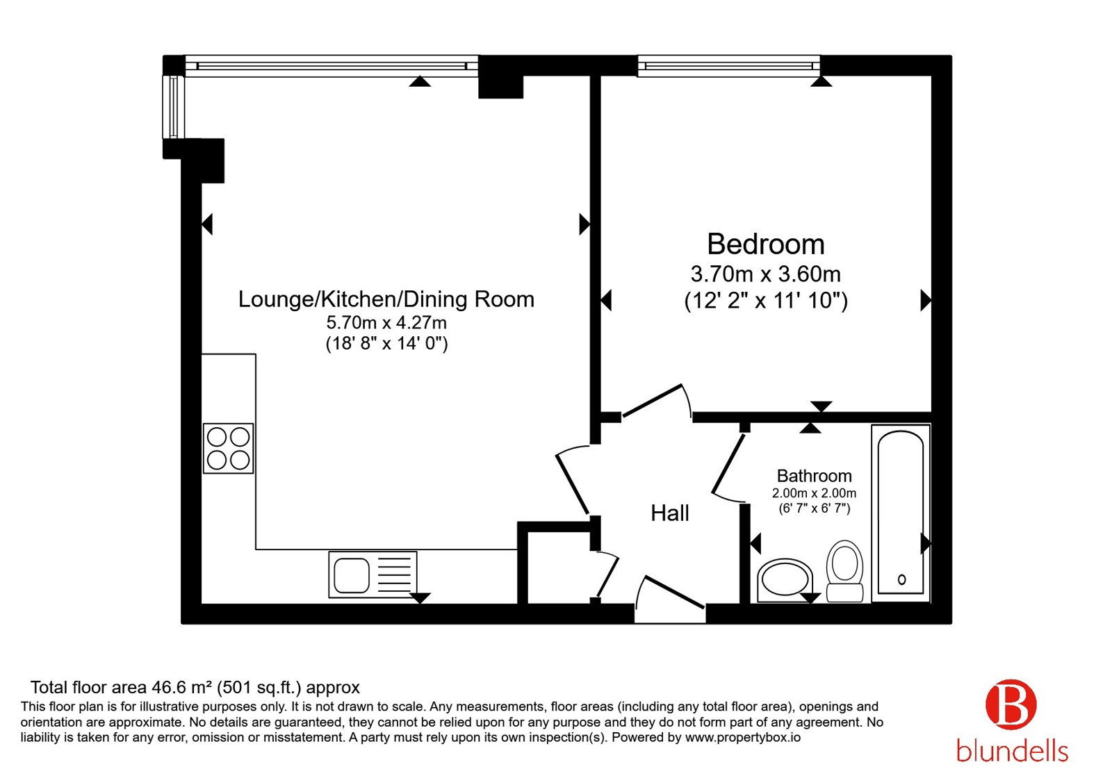 Apartment 79, The Fitzgerald, 1, West Bar, Sheffield floorplan