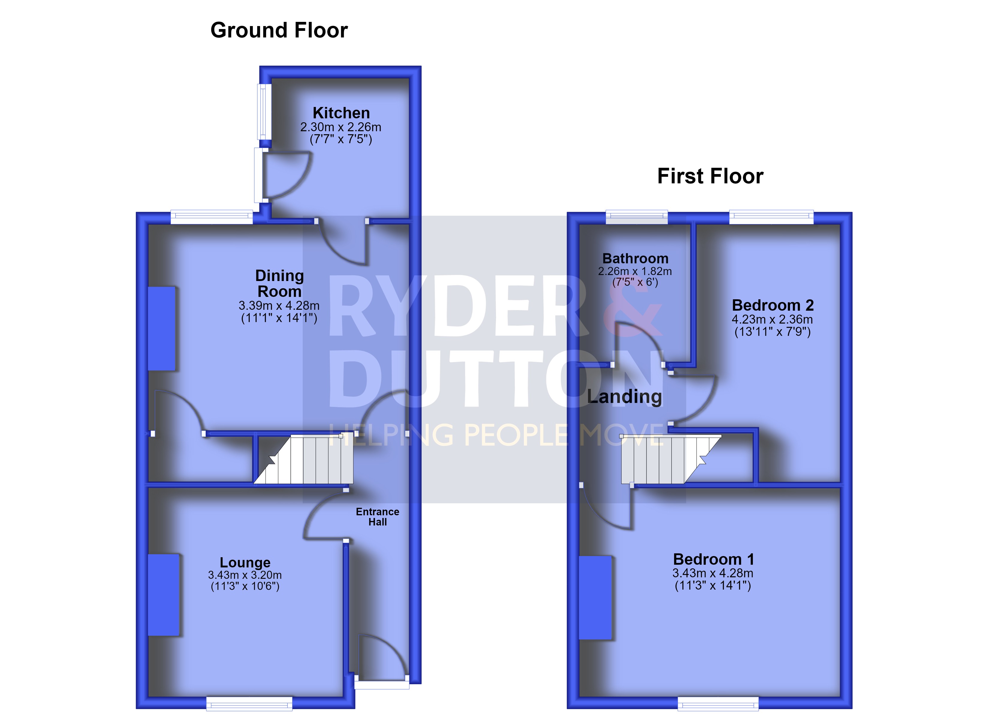 Holmfield Avenue, Greater Manchester floorplan