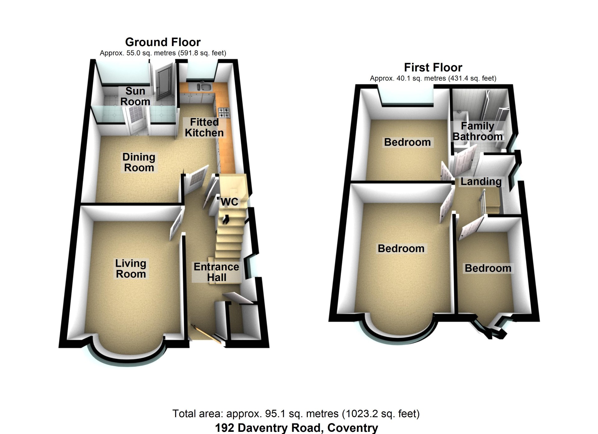 192, Daventry Road, Coventry floorplan