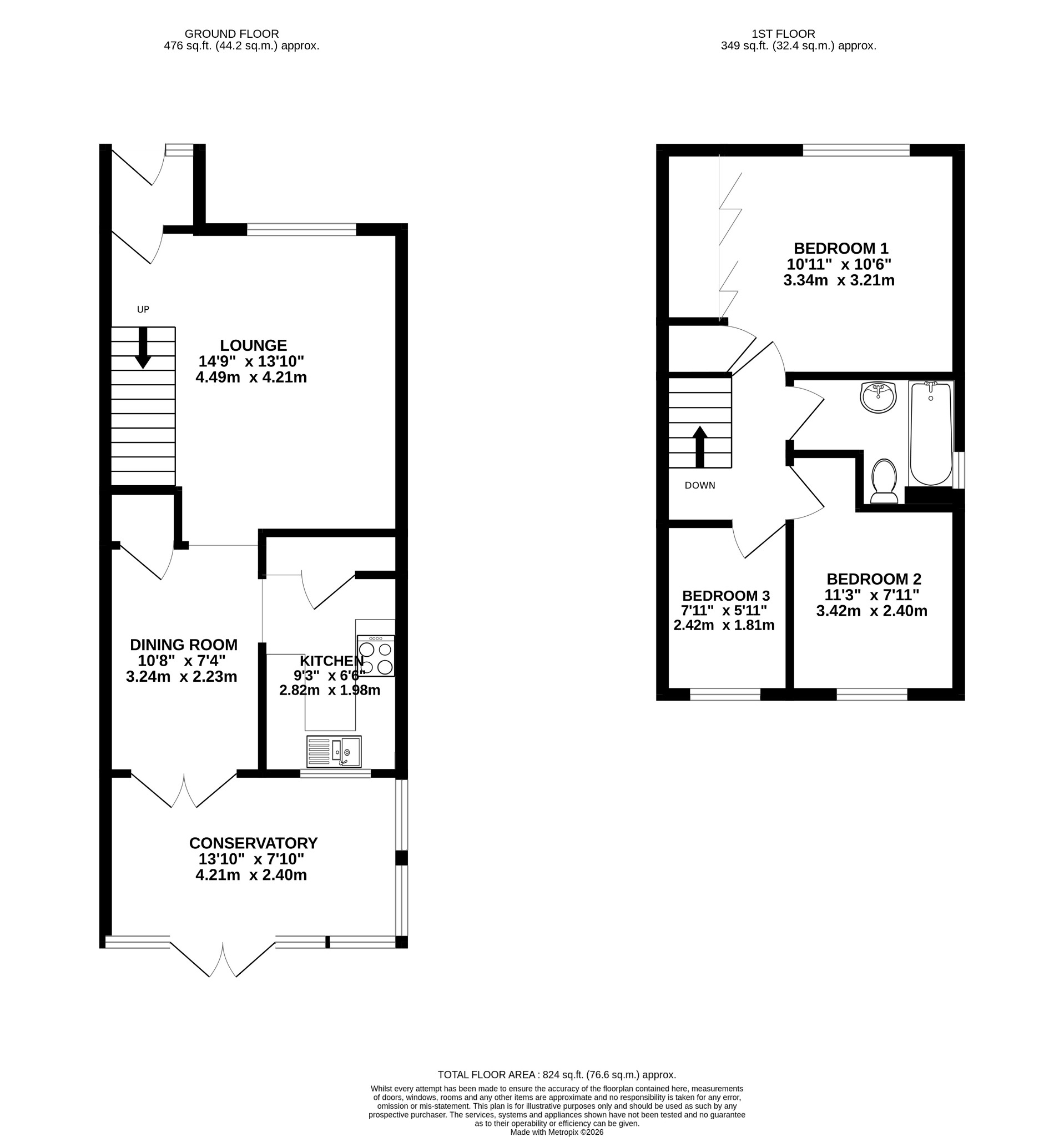 9 Crofton Close, Bracknell, Berkshire floorplan