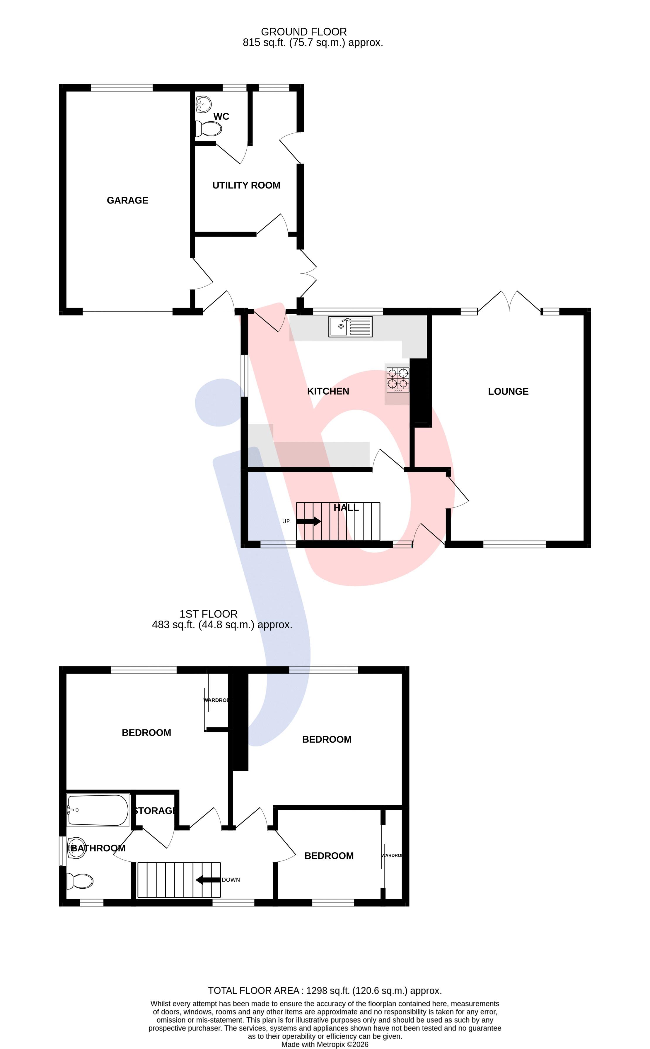 133, Grange Road, Newark floorplan