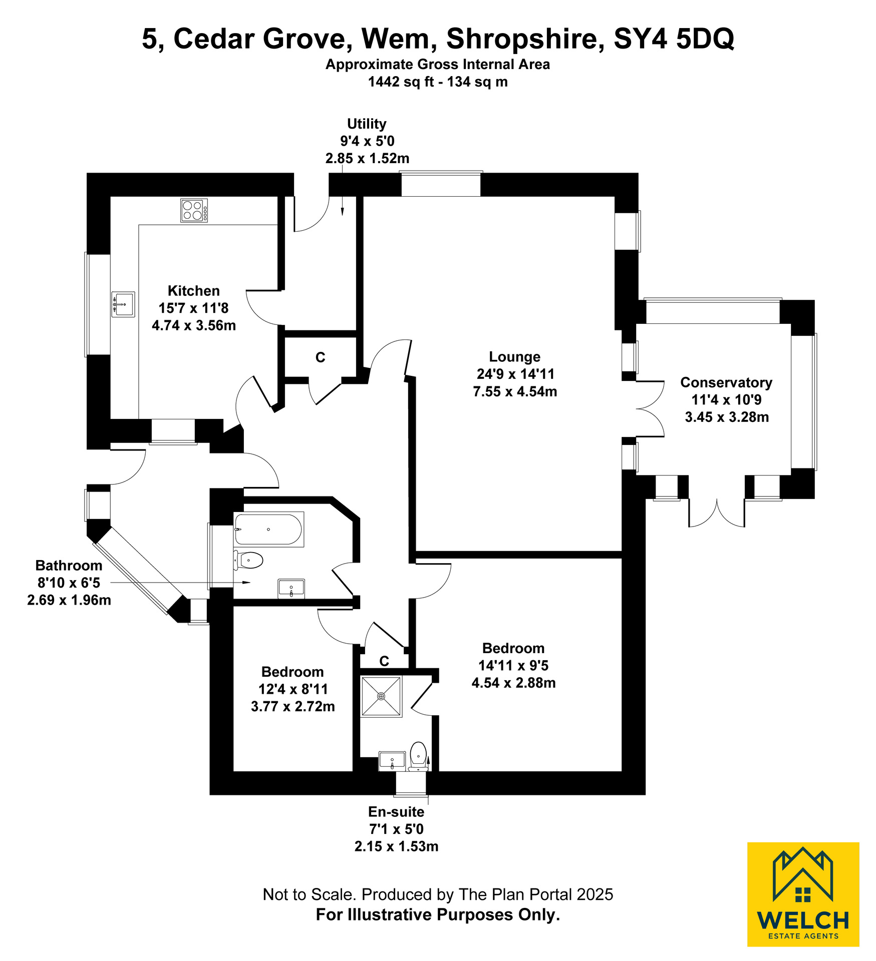 5 Cedar Grove, Shrewsbury floorplan