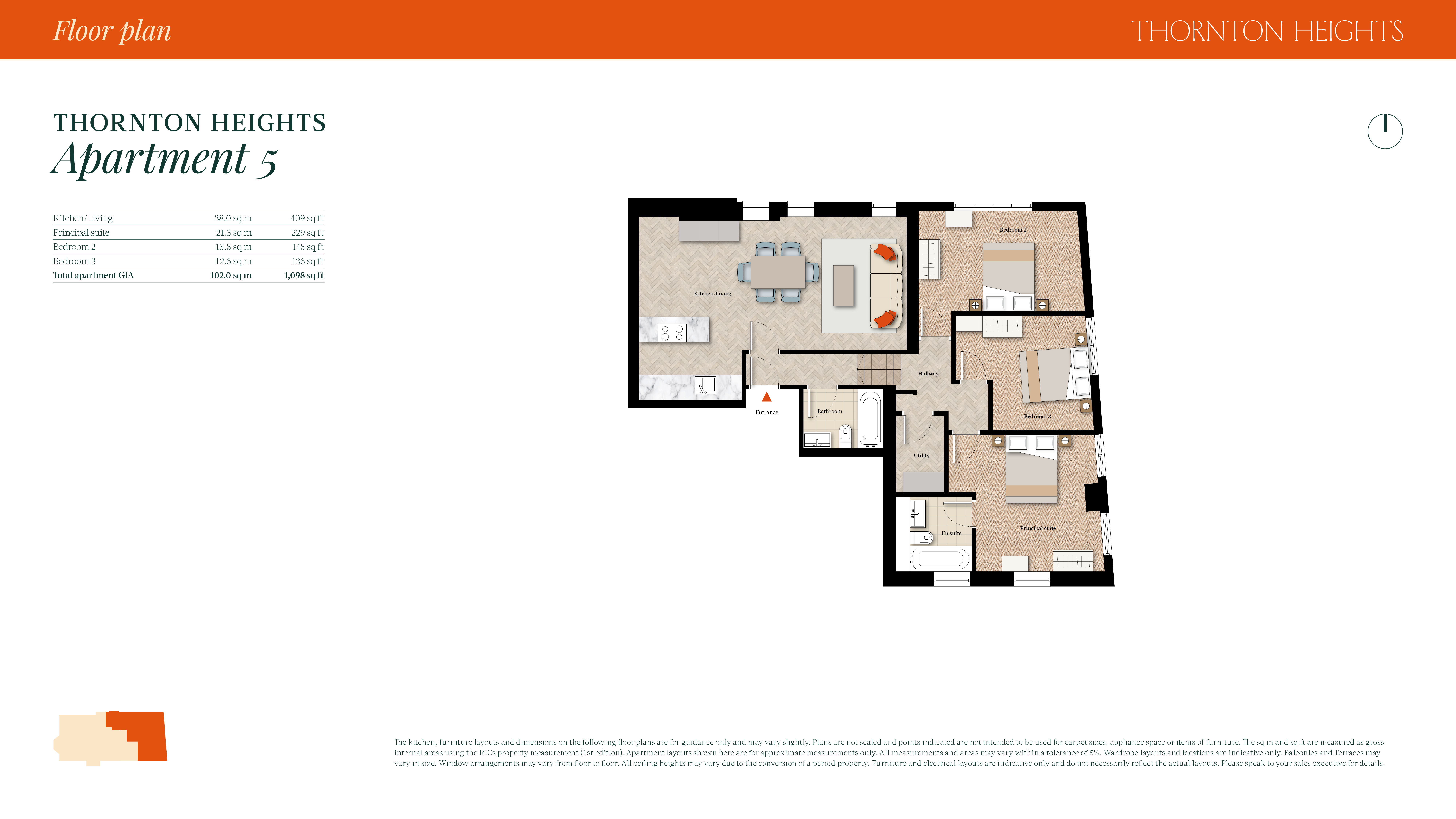 Flat 5,, Thornton Heights, Wimbledon floorplan