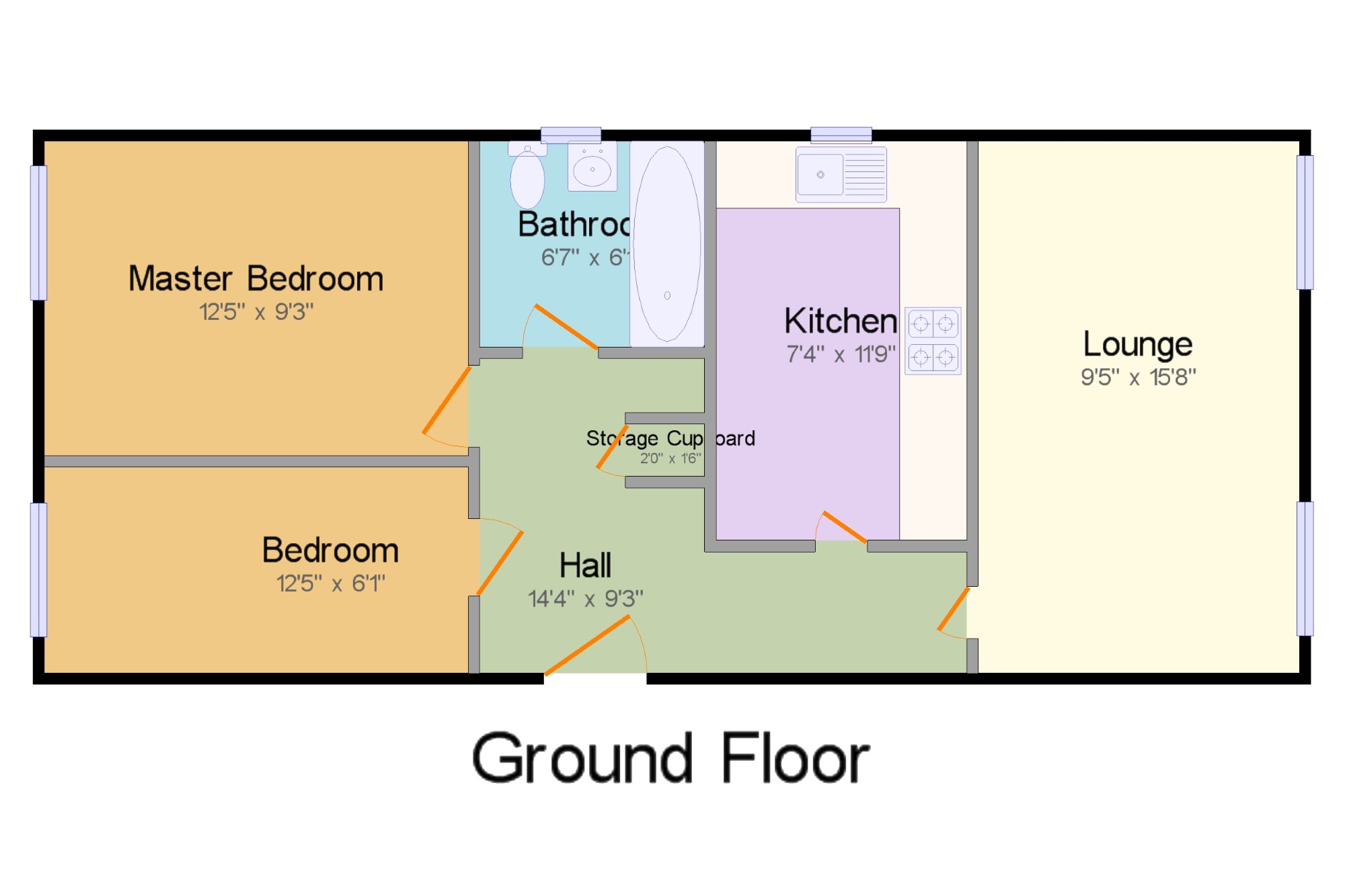 2 Bedrooms Flat for sale in Finsbury Court, Parkside, Waltham Crosss EN8