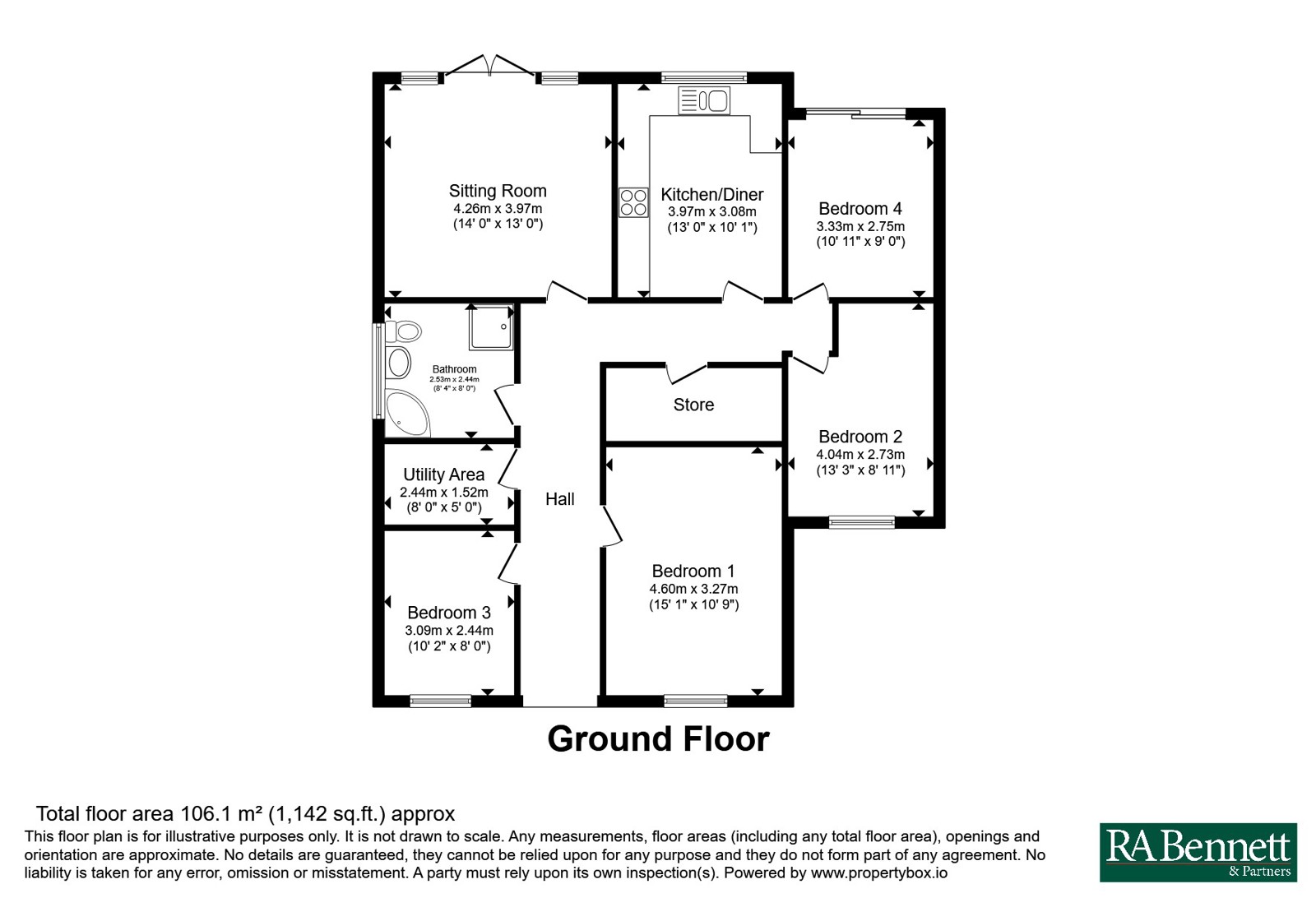 2, Manor Orchard, Leamington Spa floorplan