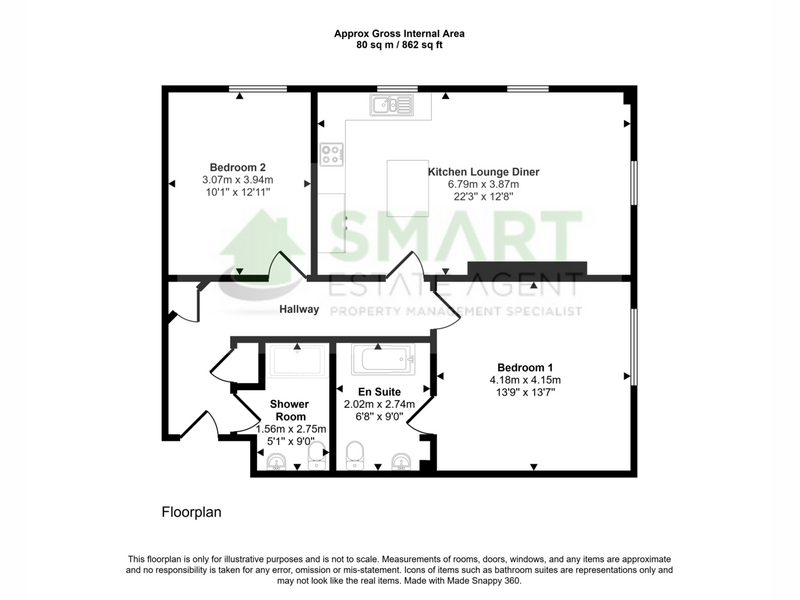 7 Barley Mews, Isleworth Road, Exeter floorplan