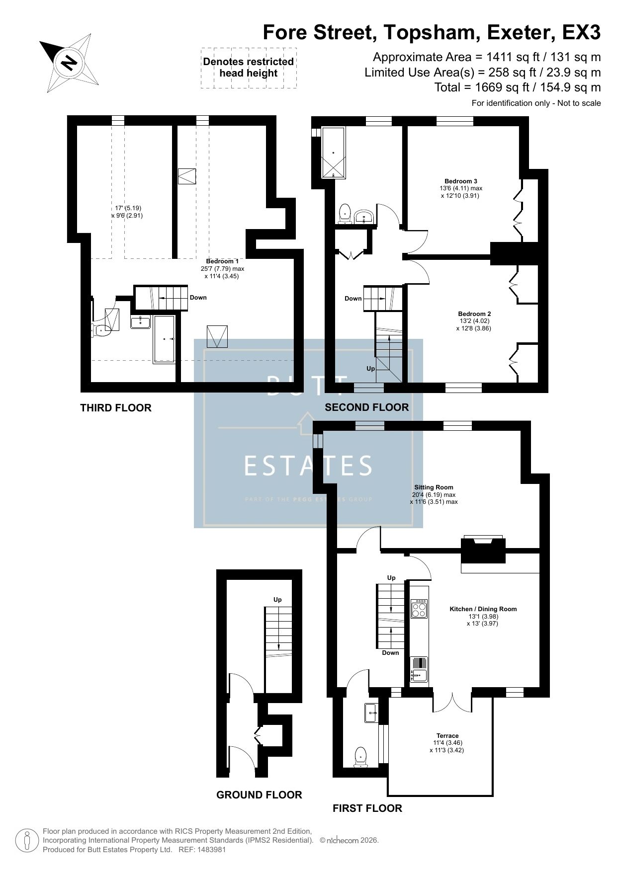 78a Fore Street, Exeter floorplan