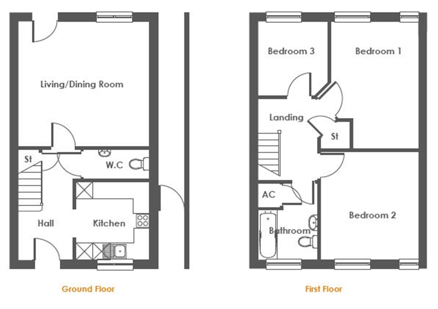 3 Bedrooms Terraced house for sale in Hay End Lane, Fradley, Lichfield WS13