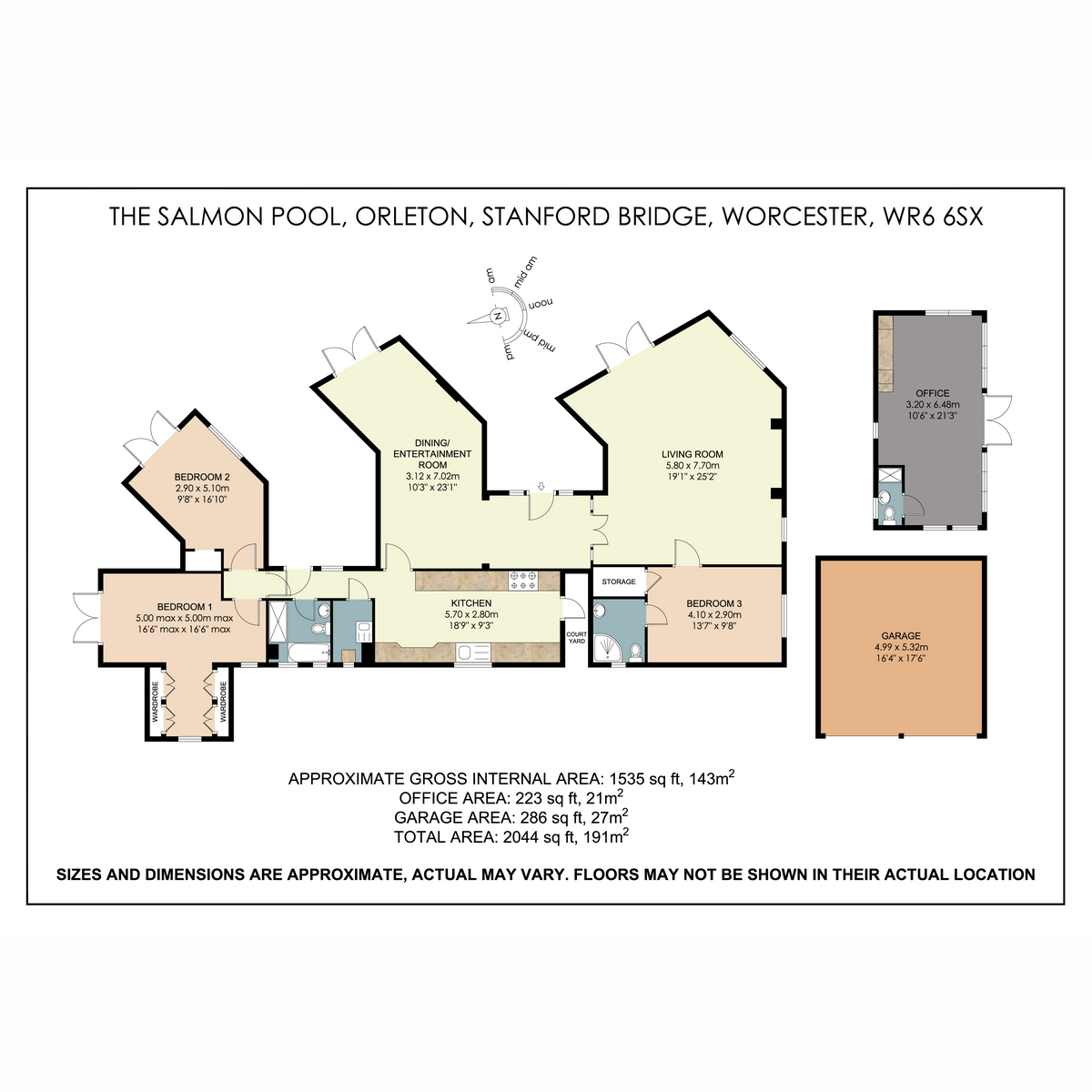 The Salmon Pool, Orleton, Worcester floorplan