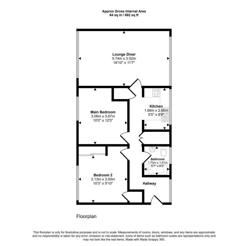 72, Cotlandswick, St. Albans floorplan