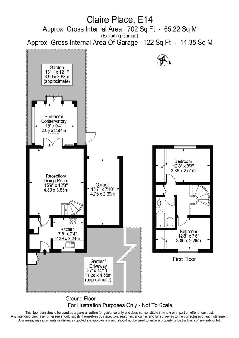 16, Claire Place, London floorplan