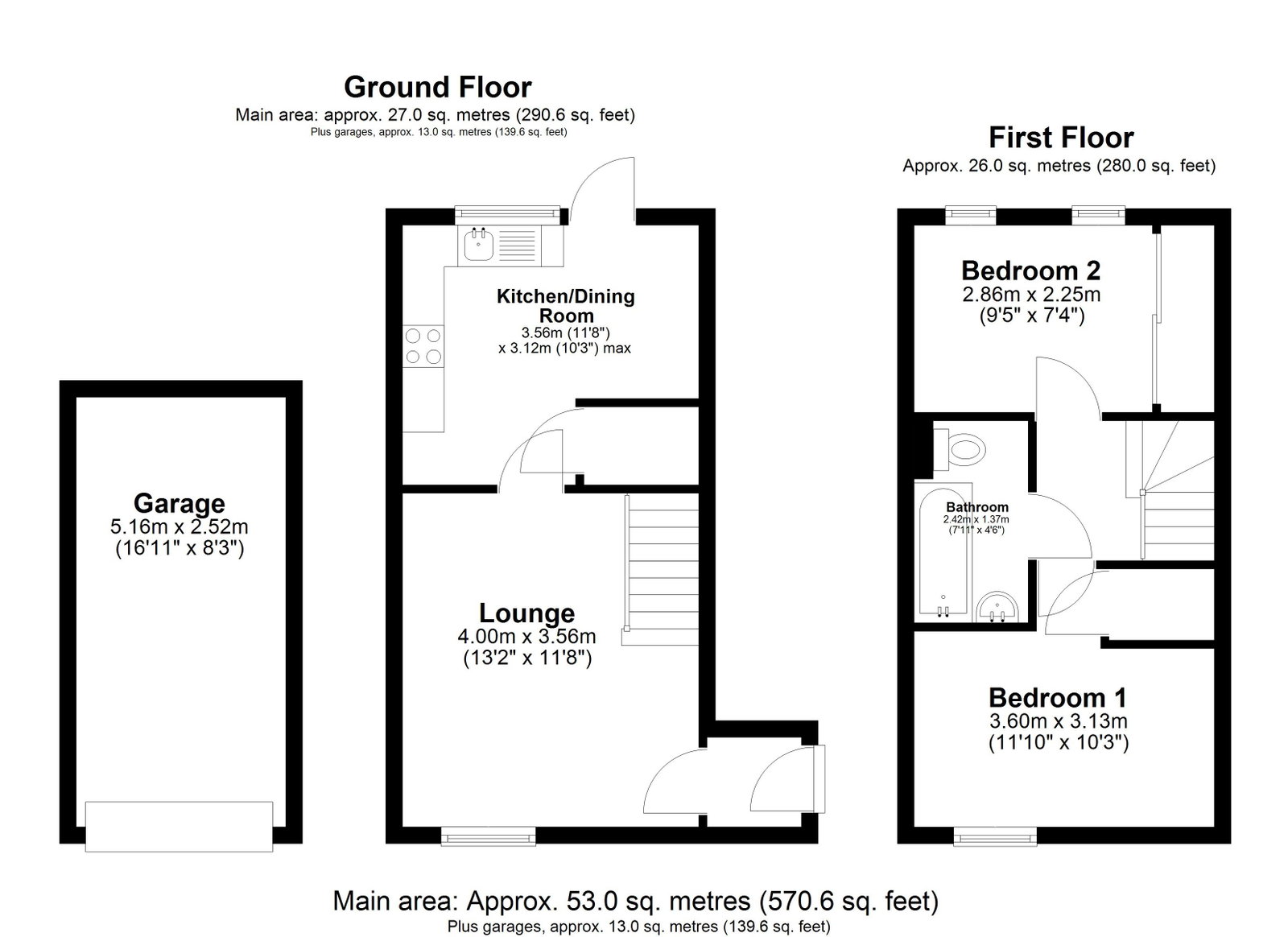 14, Sparrowhawk Way, Huntingdon floorplan