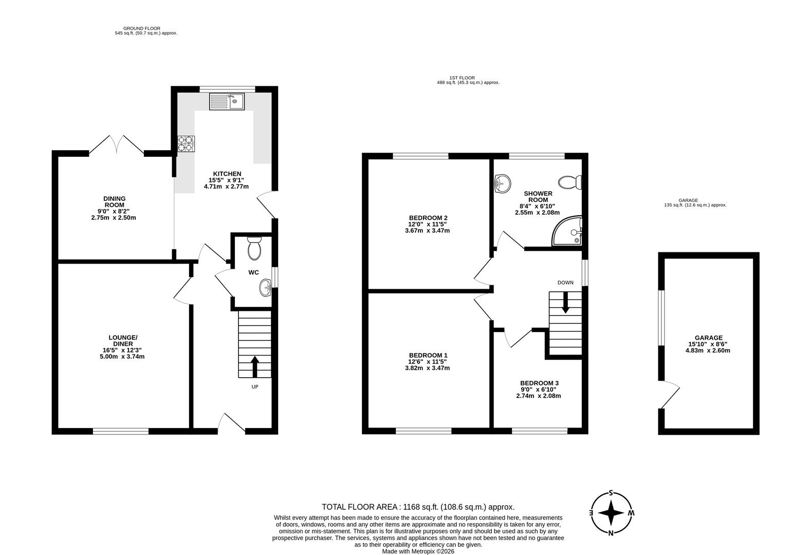 6, Mendip Road, Scunthorpe floorplan
