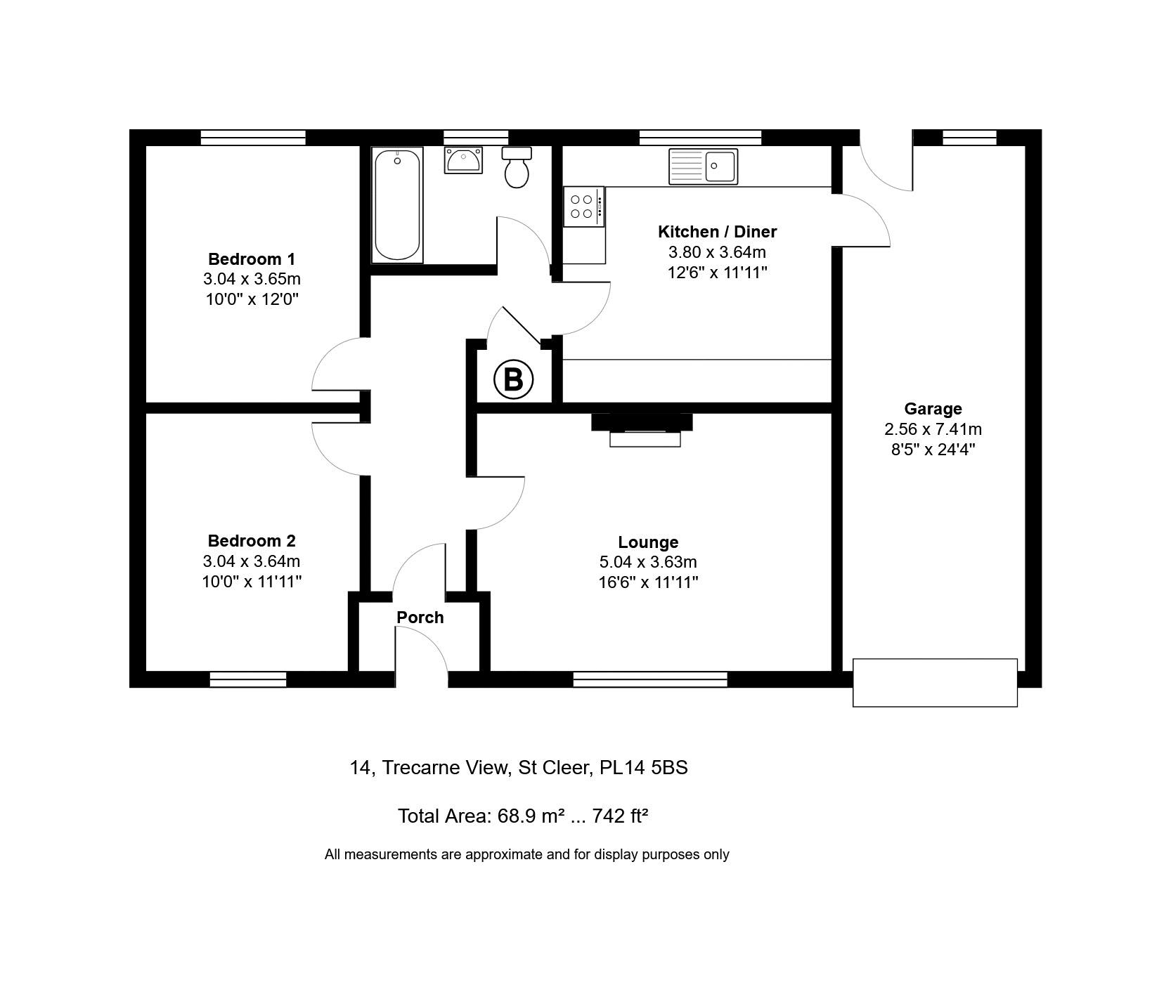14, Trecarne View, Liskeard floorplan