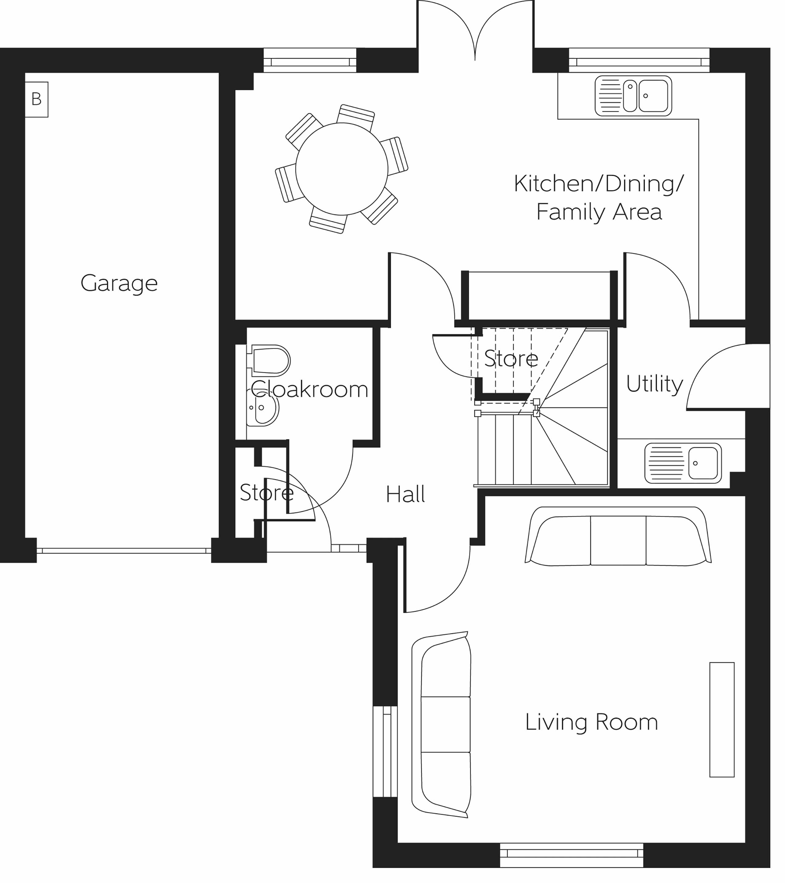 Croftside, Stirling floorplan