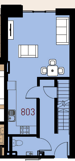 Unit A716,, Apartment A716, Liverpool floorplan