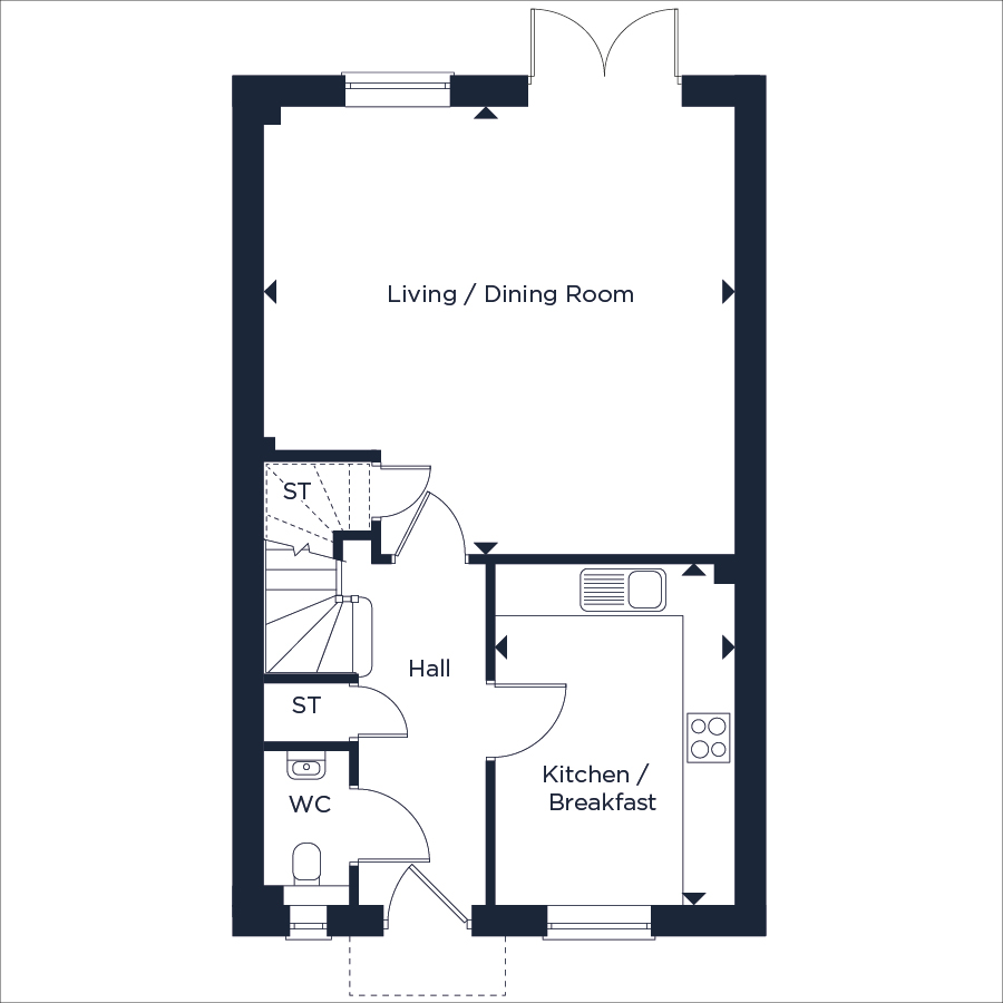 Plot 2, The River Birch, Moor Hall Park, Battle floorplan