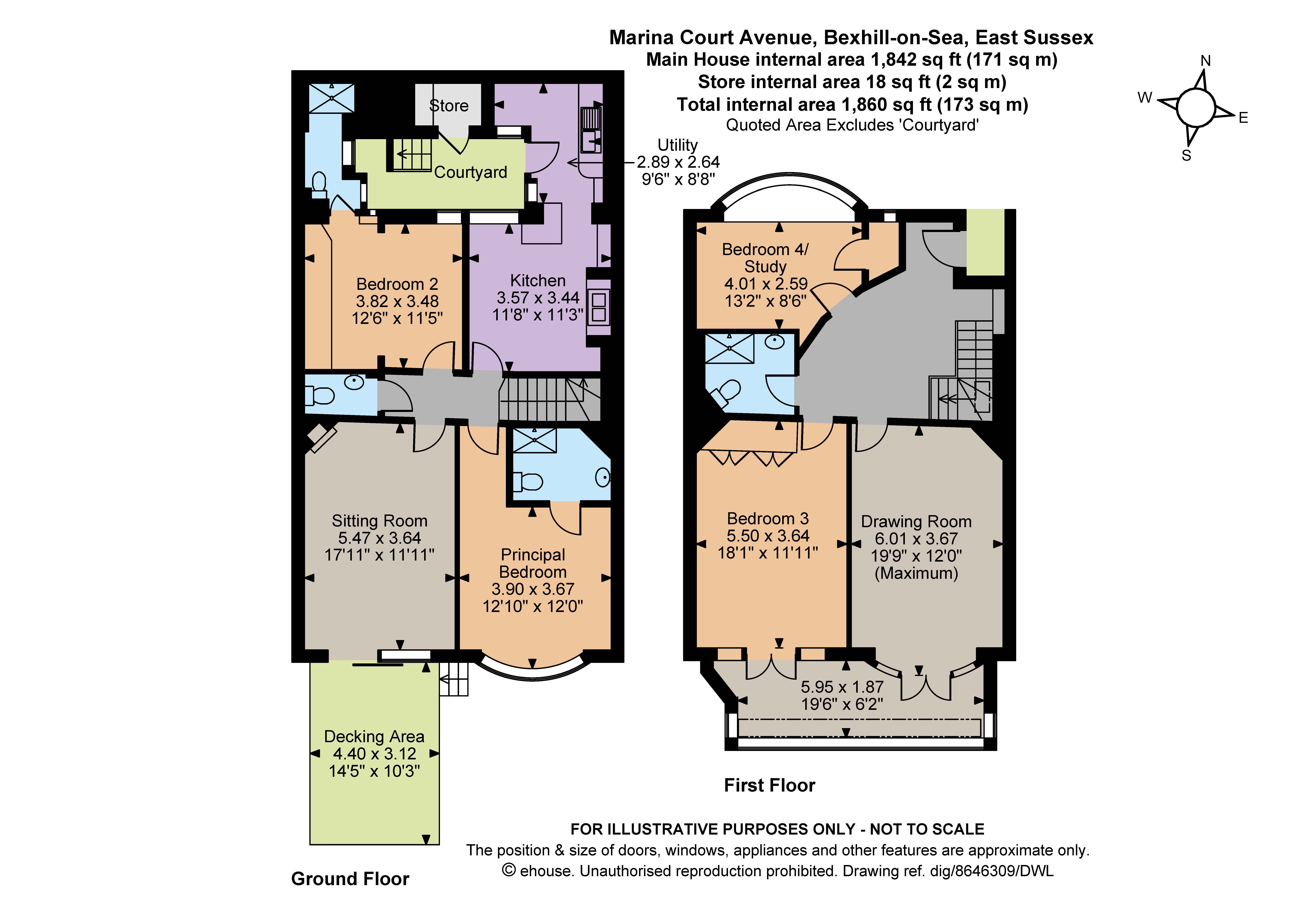 14A,, Marina Court Avenue, East Sussex floorplan