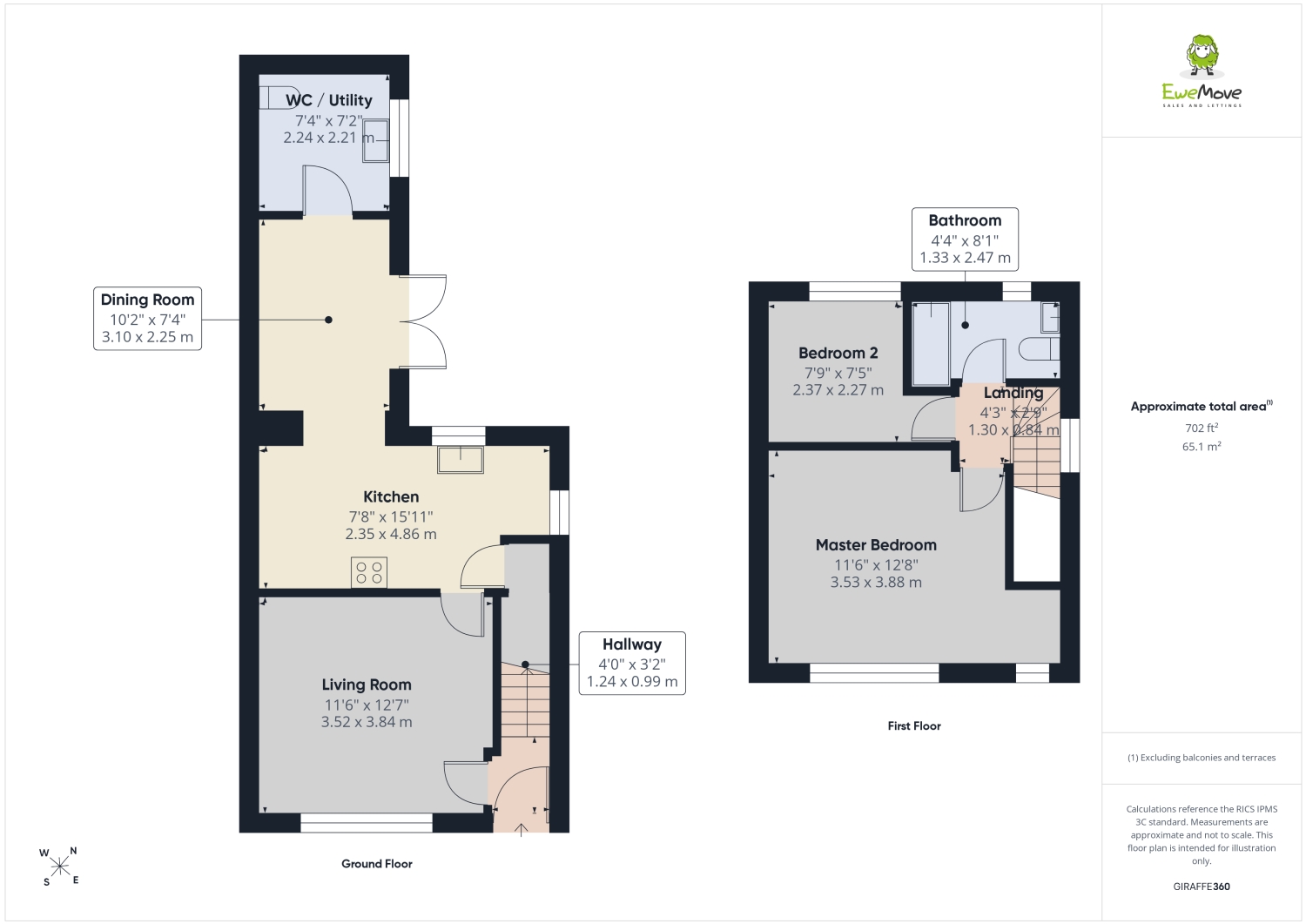 2, Sunny View Holt Road, Cross Lanes, Wrexham floorplan