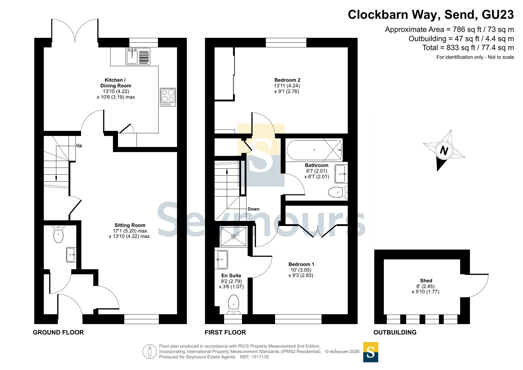 52, Clockbarn Way, Surrey floorplan