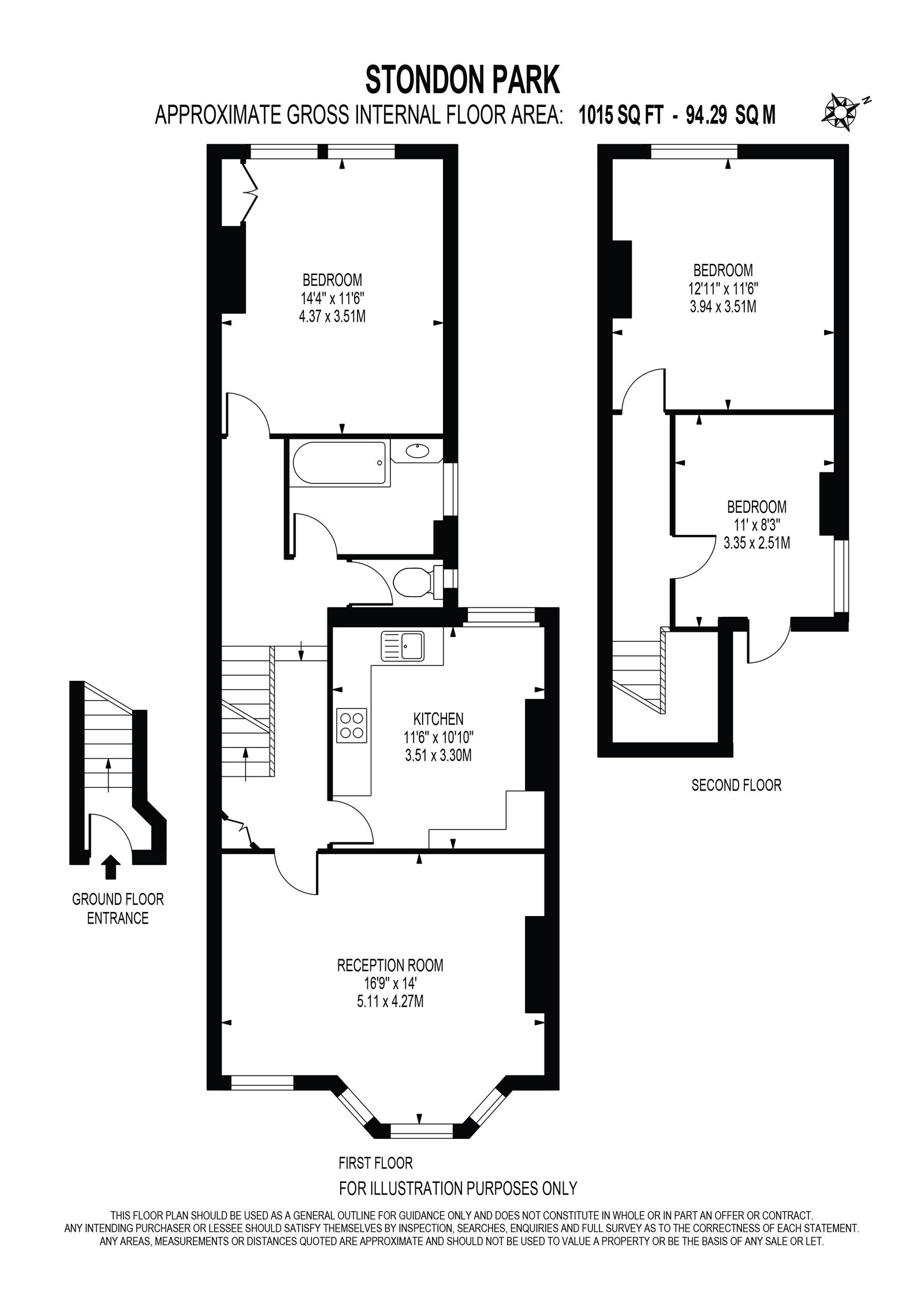 98, Stondon Park, London floorplan
