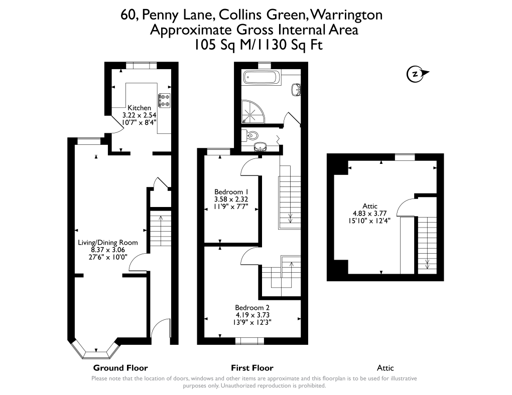 60, Penny Lane, Warrington floorplan