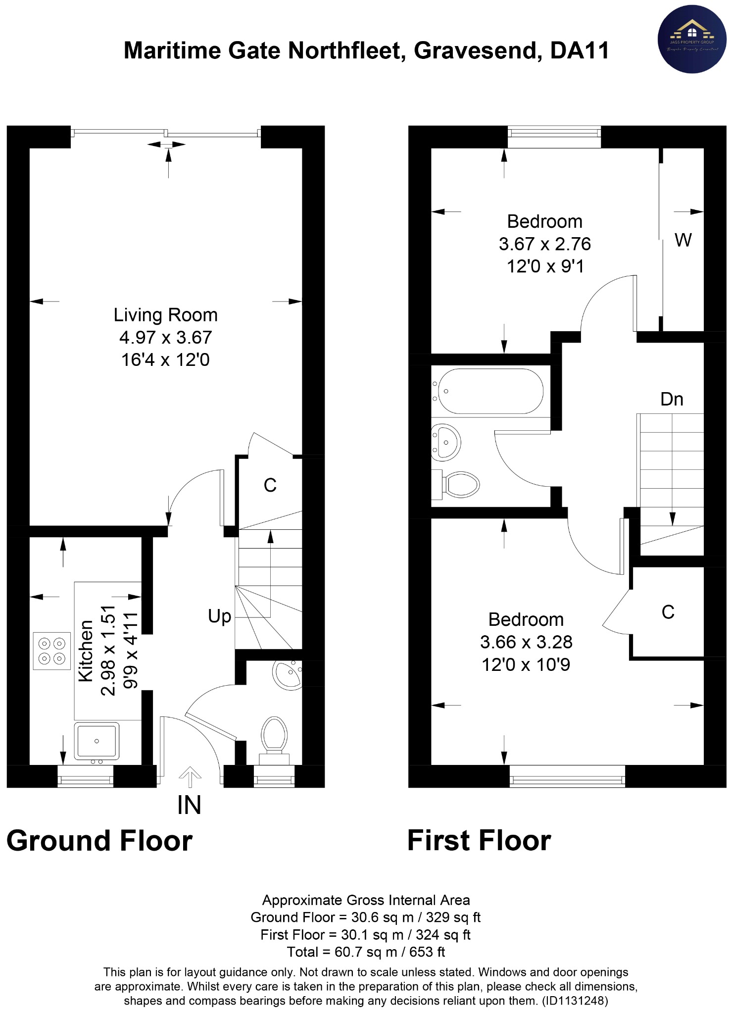 Maritime Gate, Gravesend, Kent DA11, 2 bedroom semidetached house for