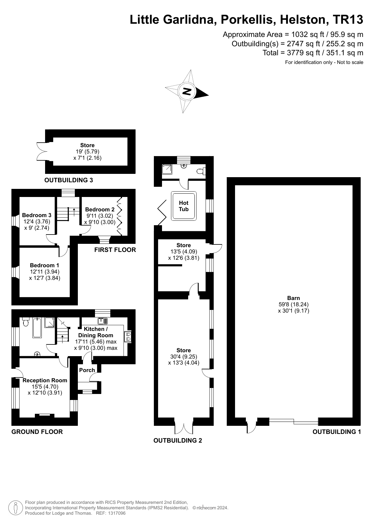 Little Garlidna, Porkellis floorplan
