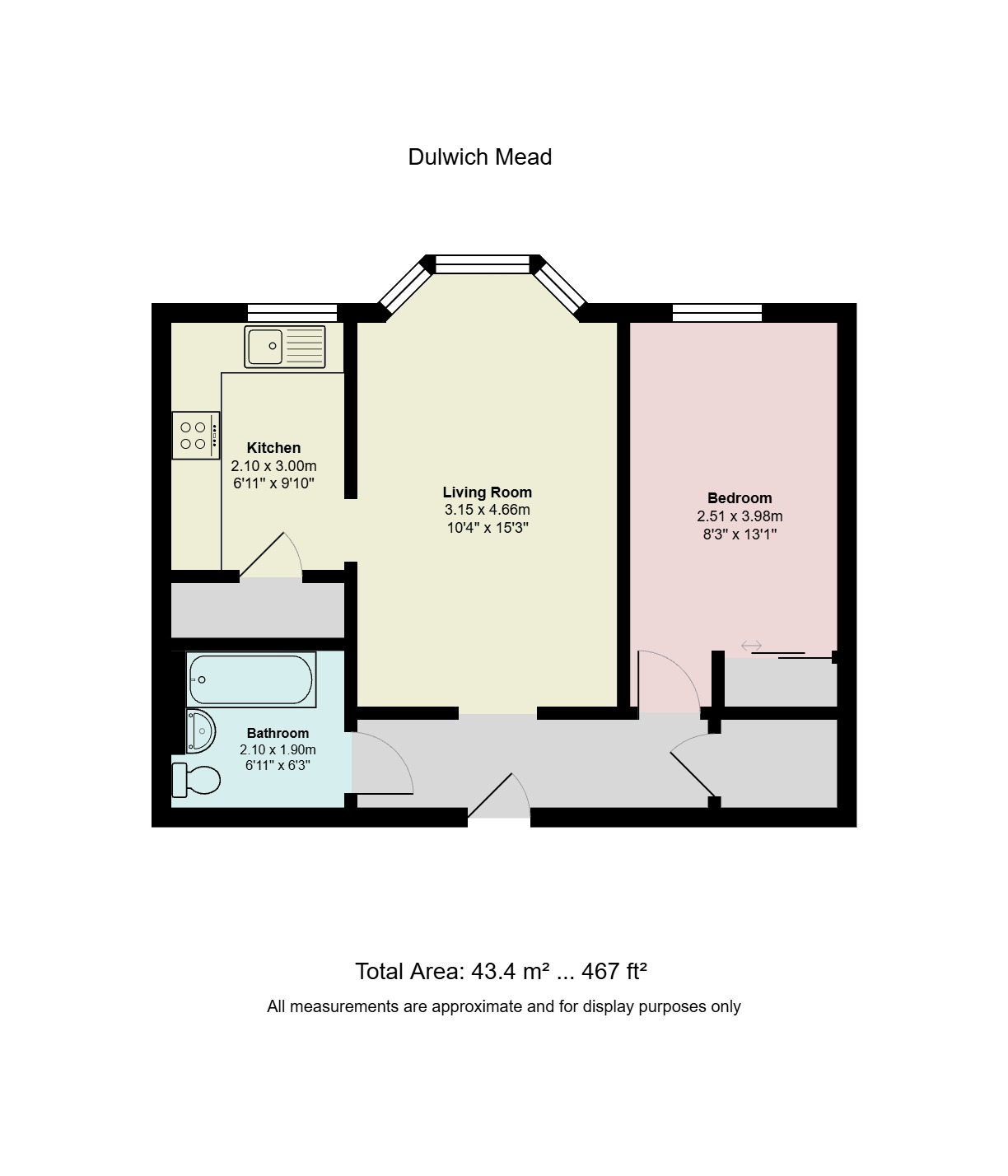 11, Half Moon Lane, Herne Hill, SE24 floorplan