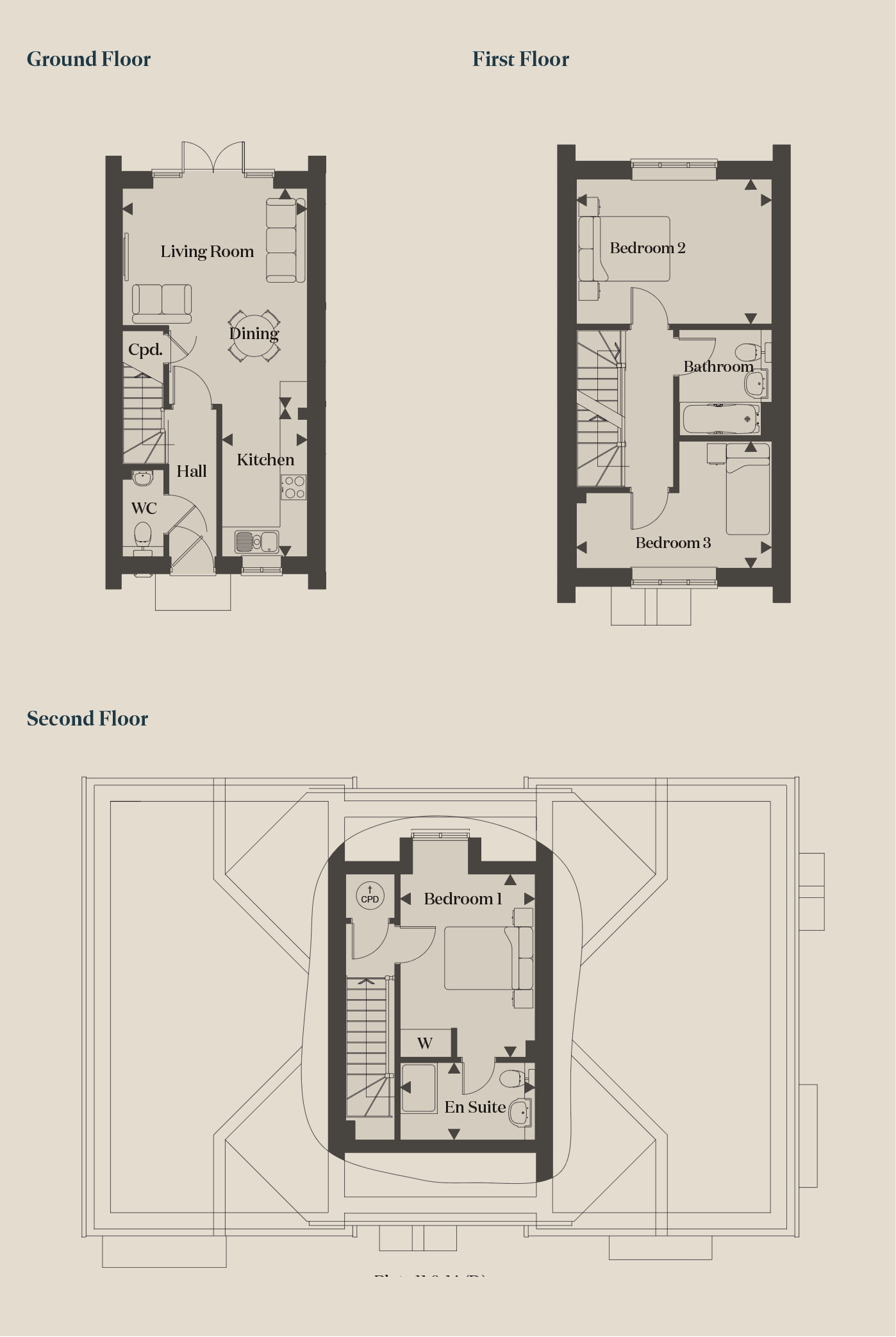 Oast House Place - Barleycroft (17),, The Barleycroft - Home 17, Oast House Place, Ash floorplan