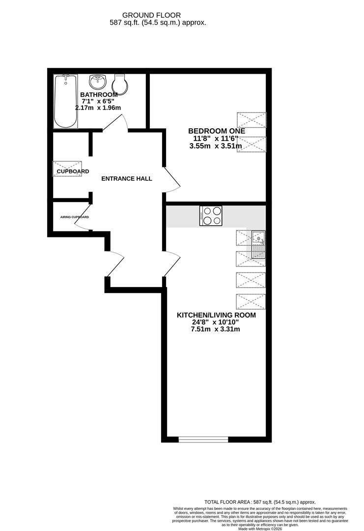 602, Pridays Mill, Gloucester floorplan