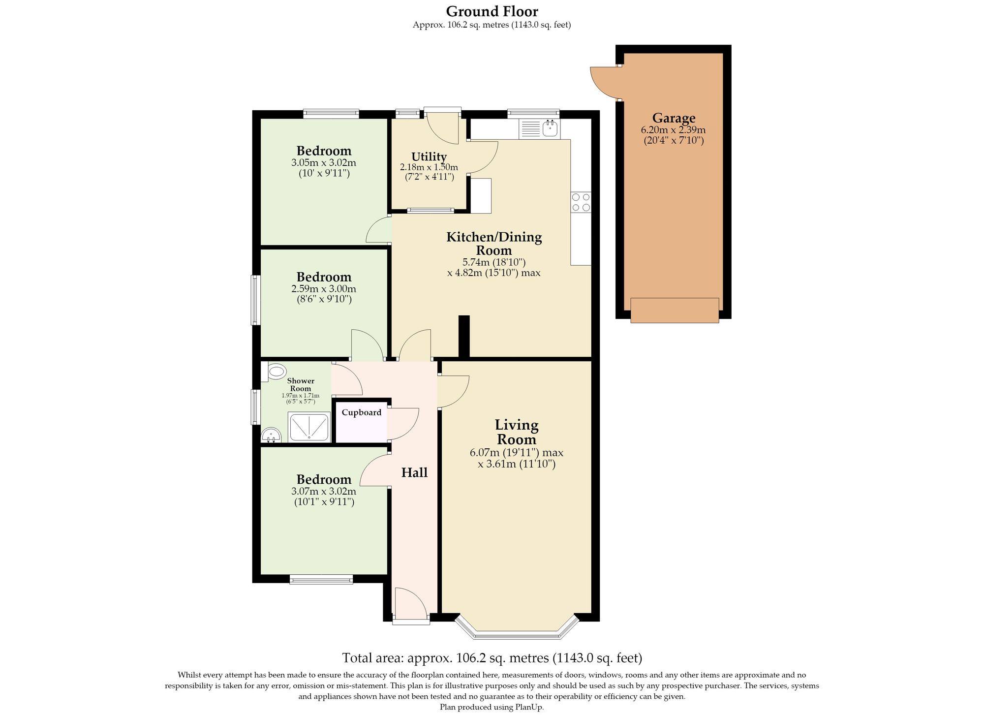 4 Jellicoe Avenue, Lowestoft floorplan