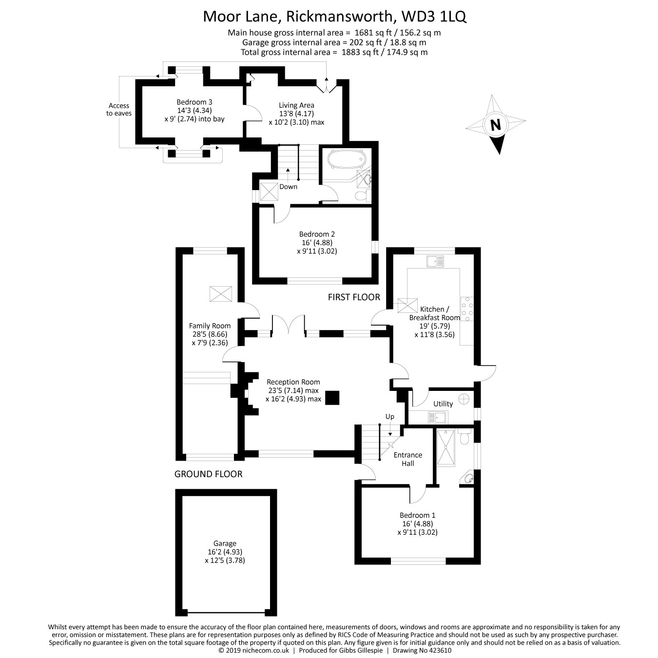 3 Bedrooms Semi-detached house for sale in Moor Lane, Rickmansworth, Hertfordshire WD3