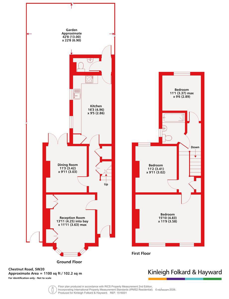 39, Chestnut Road, London floorplan