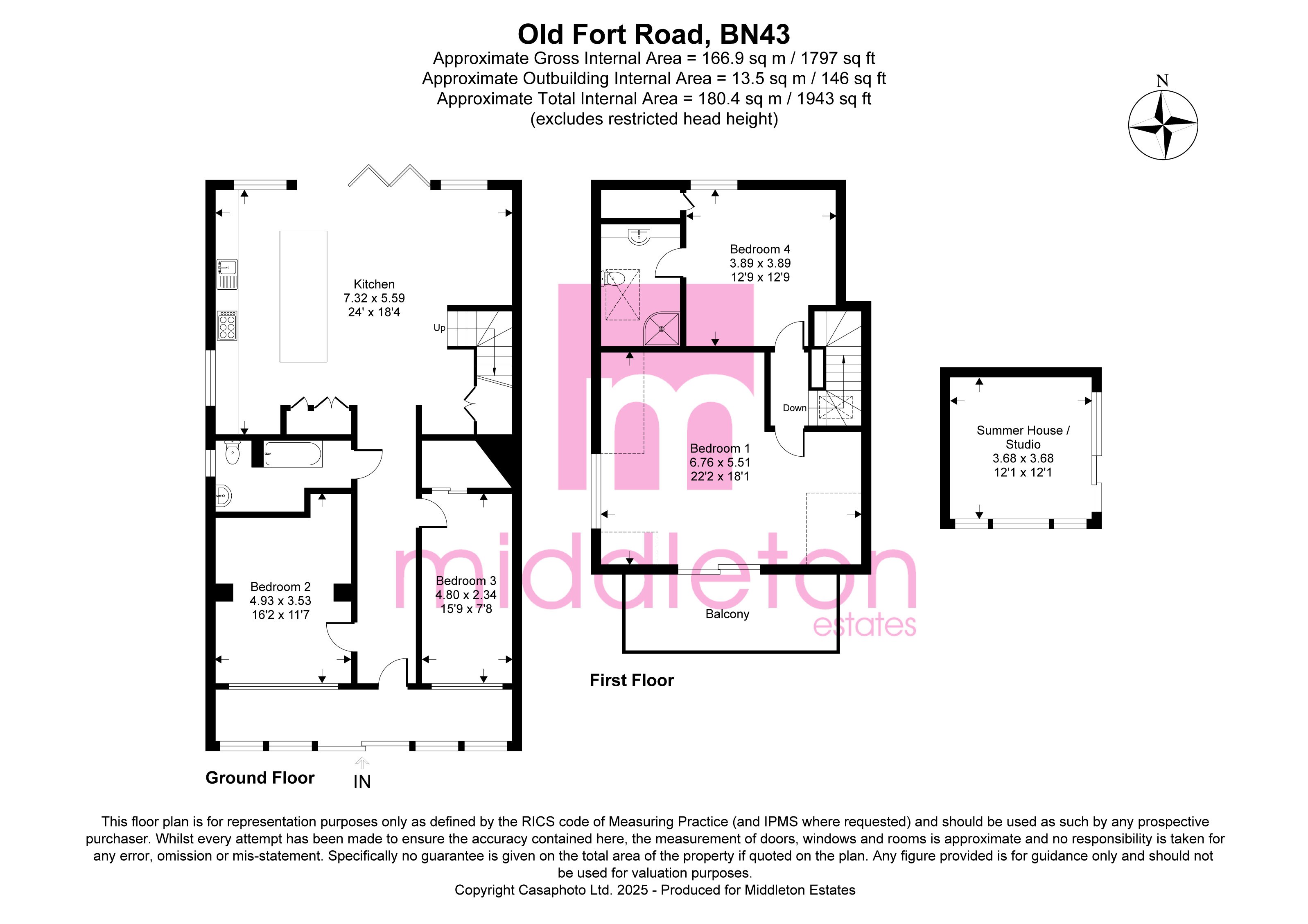 7, Old Fort Road, Shoreham Beach floorplan
