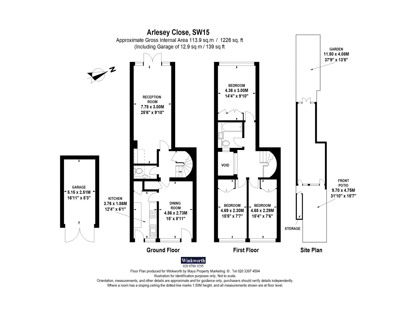 Arlesey Close, London, SW15 floorplan
