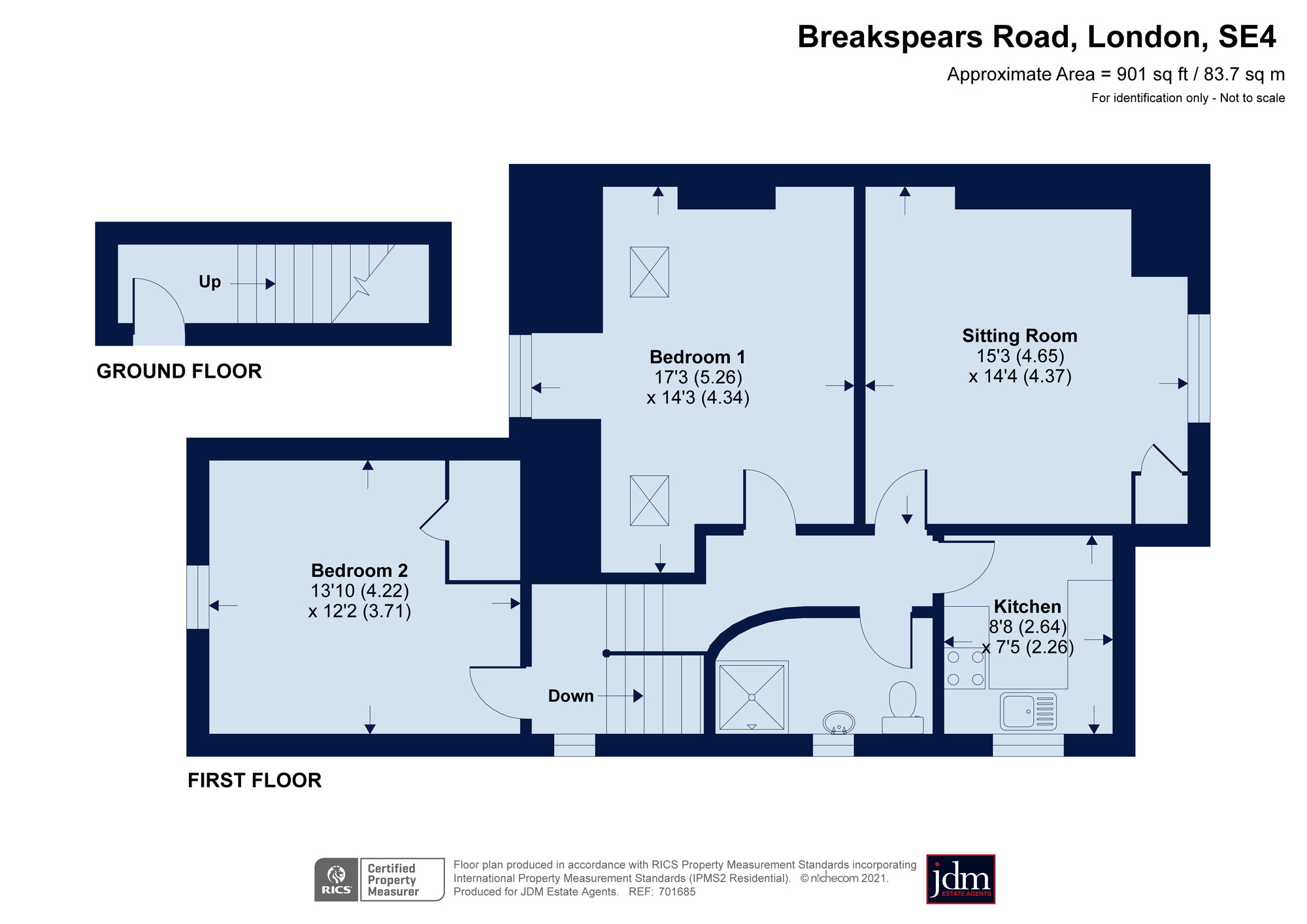 110c, Breakspears Road, London floorplan
