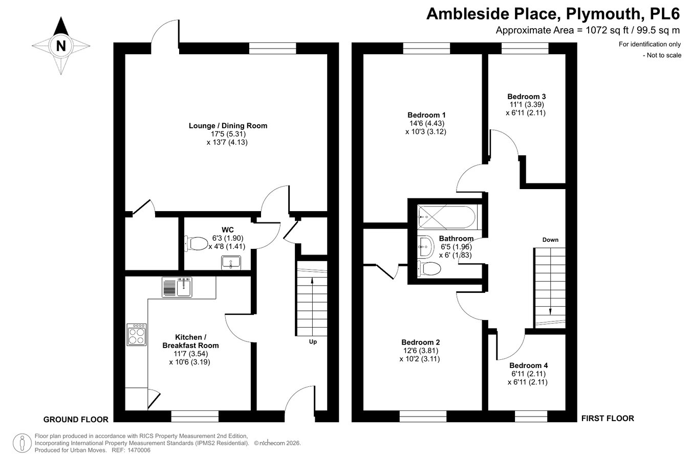 20, Ambleside Place, Plymouth floorplan